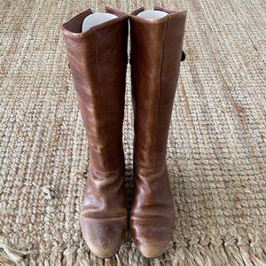 Steve Madden Intense cognac leather boots size 7